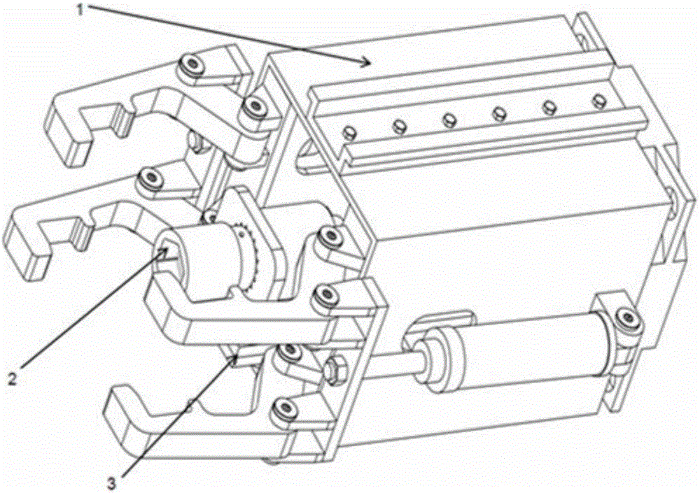 Shield tunneling machine disk type rolling knife knife changing mechanical arm end actuator