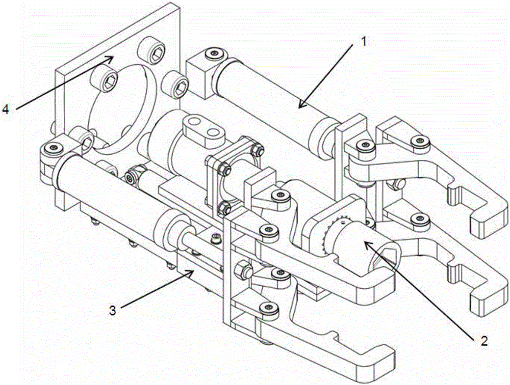 Shield tunneling machine disk type rolling knife knife changing mechanical arm end actuator