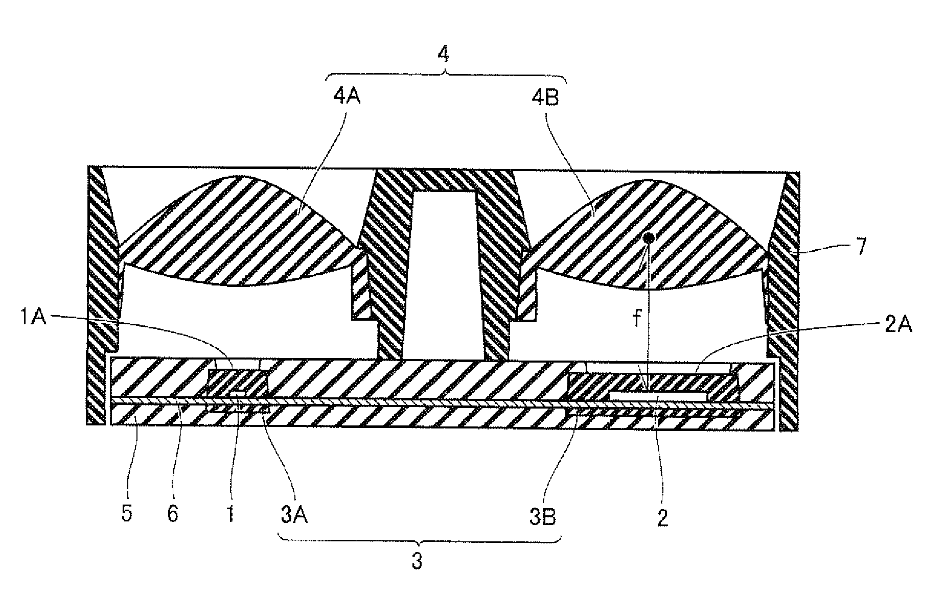 Optical distance measuring sensor and electronic device