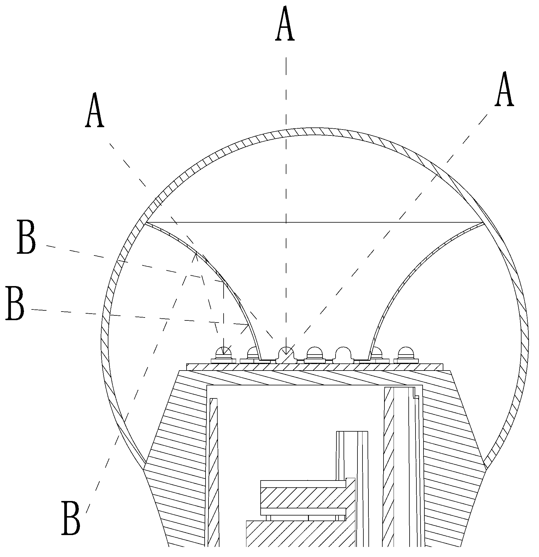 Full-light-distribution LED bulb