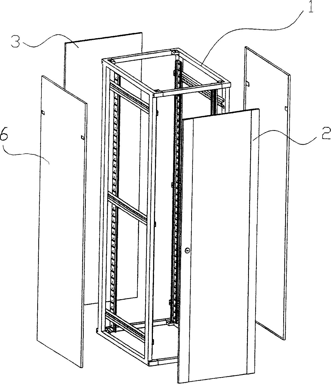 Fast assembled machine cabinet