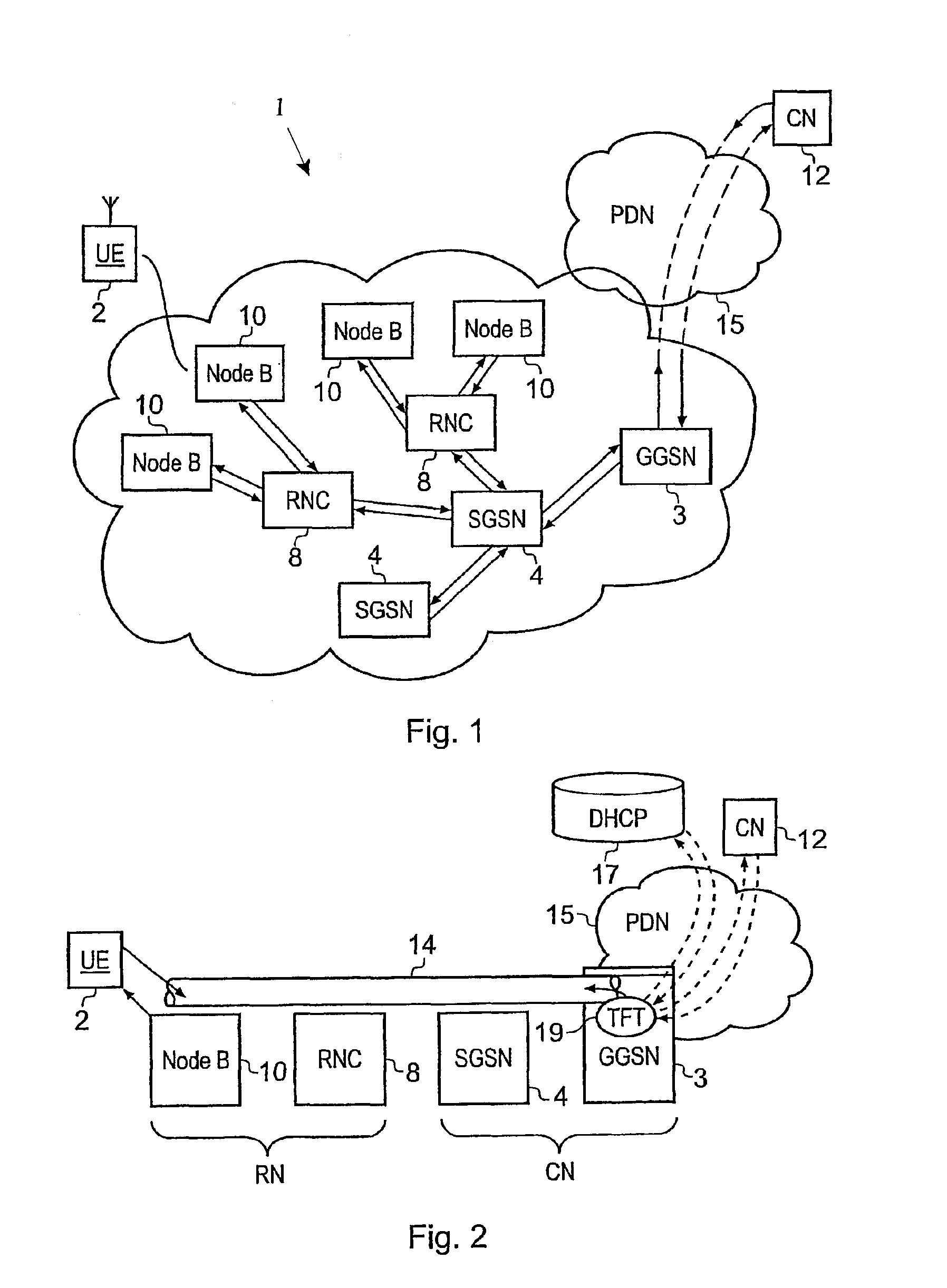 Packet radio network and method