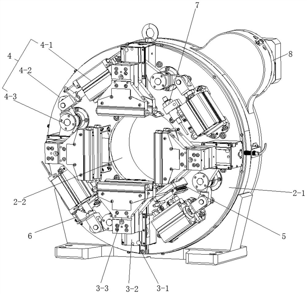 Pneumatic front chuck