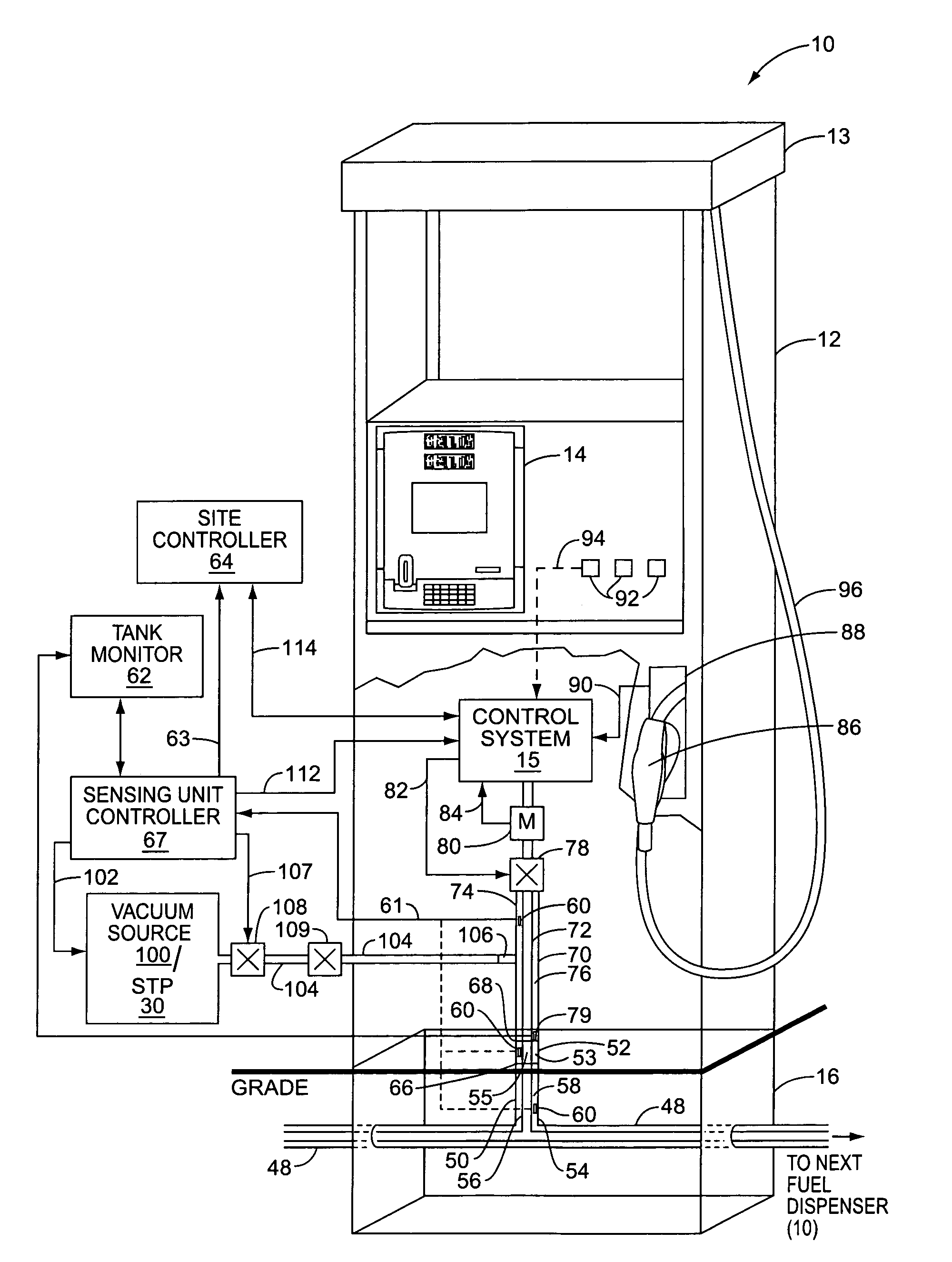 Secondary containment leak prevention and detection system and method in fuel dispenser