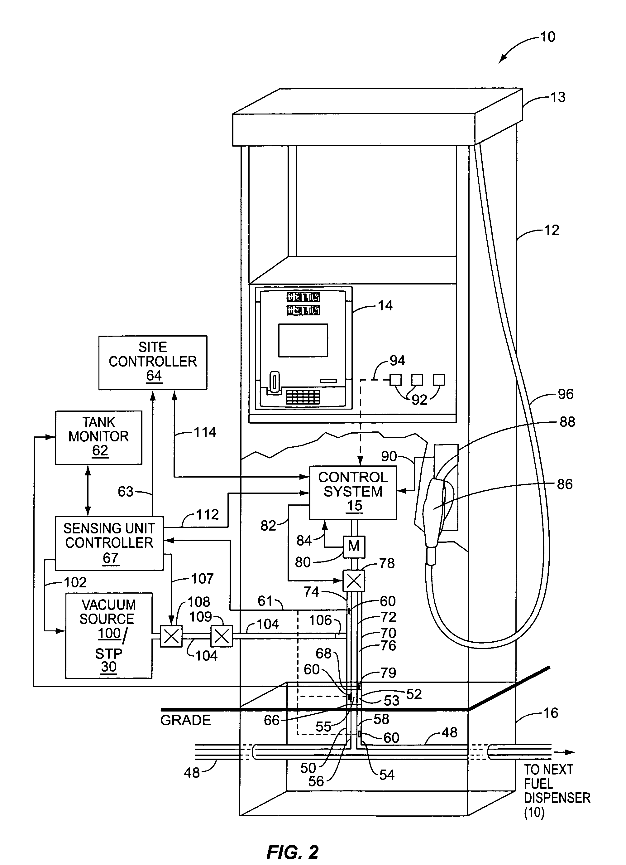 Secondary containment leak prevention and detection system and method in fuel dispenser