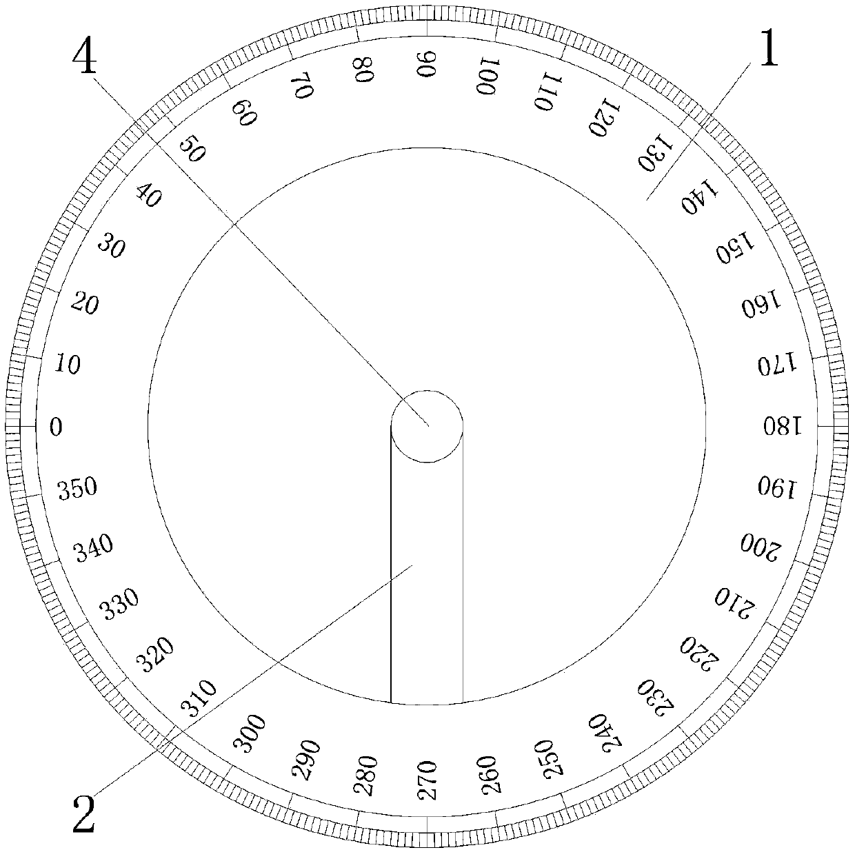 Multifunctional ring-shaped protractor for teaching