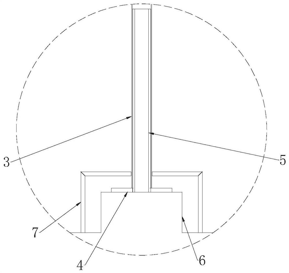 Vertical guardrail reinforcing and mounting structure