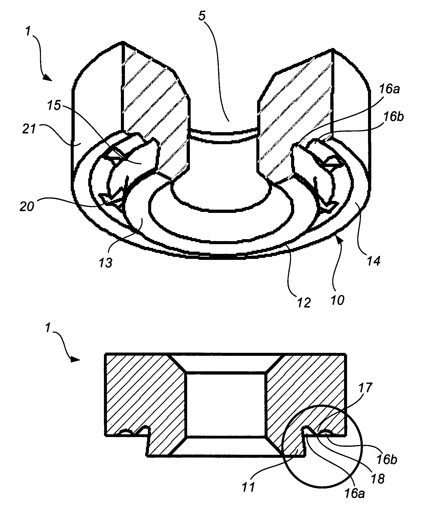 Pierce nut and use thereof