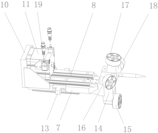 Flexible edge rolling equipment for rear wheel cover