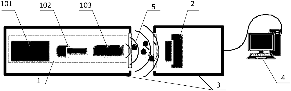 Detecting device and detecting method for particle diameter of river sediment