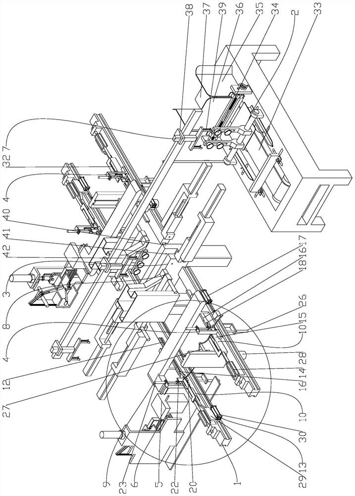 Full-automatic handbag stringing machine