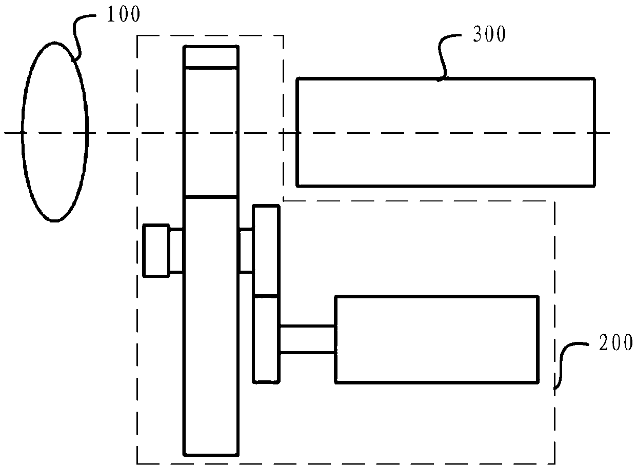 Infrared polarization imaging measuring device based on rotating polarizer