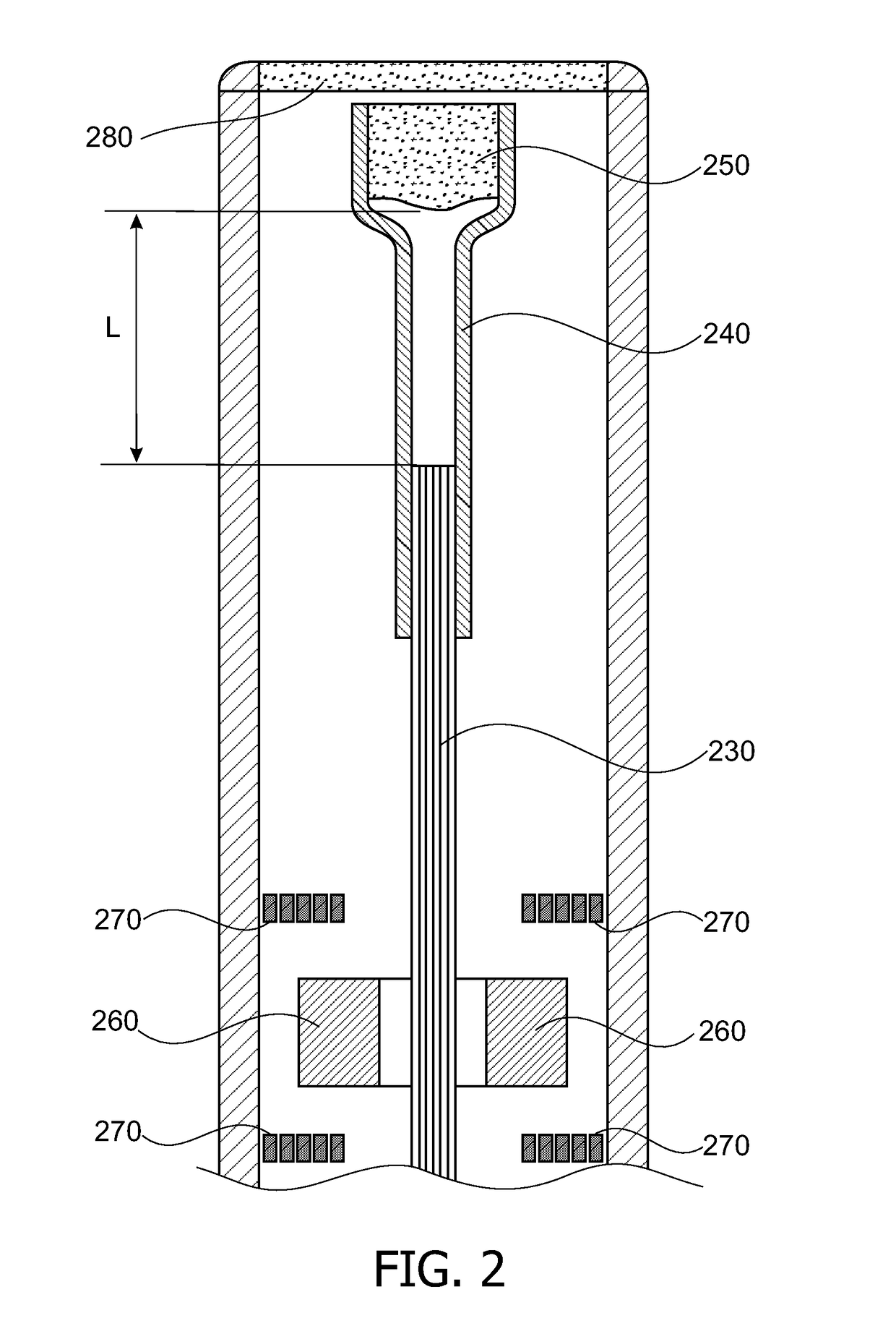 Re-calibration of pre-recorded images during interventions using a needle device