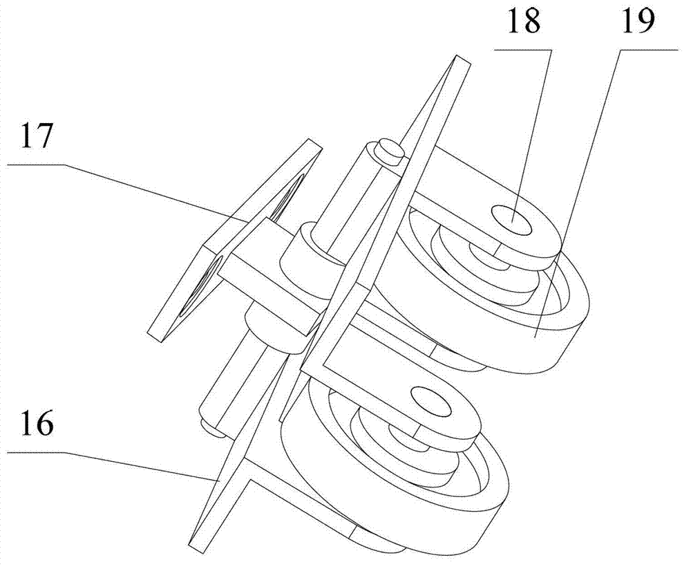 Side-hung tunnel fire-extinguishing robot mechanical system