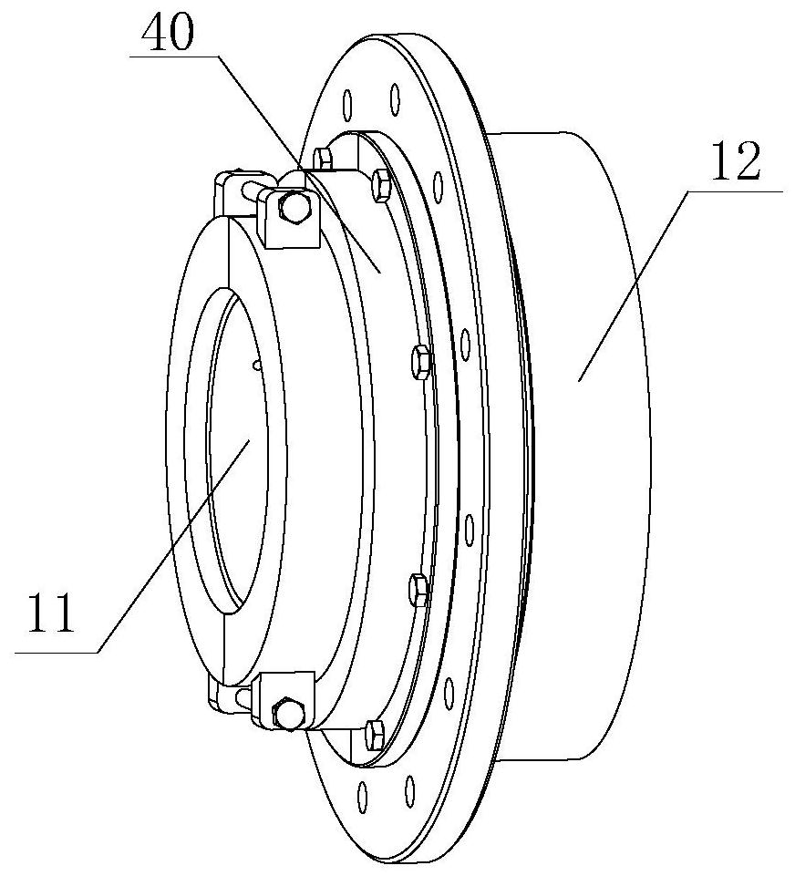 Shaft seal device for crude oil long-transmission-line large-displacement double-screw oil delivery pump and oil delivery pump