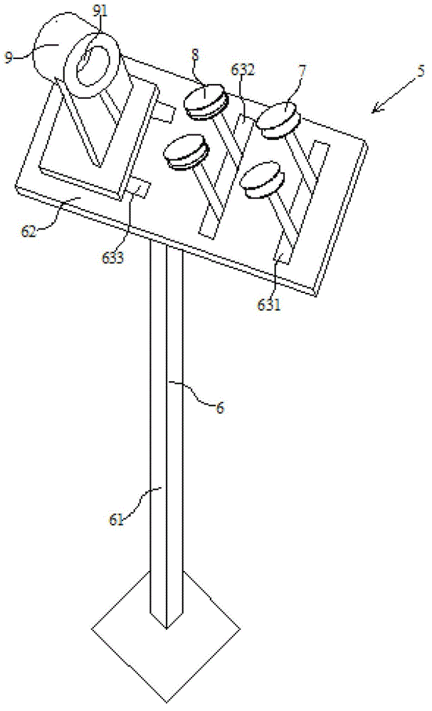 Efficient cabling device for semicircular communication power lines