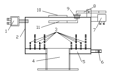 Gasifying method and vertical air inlet device of biomass gasifier