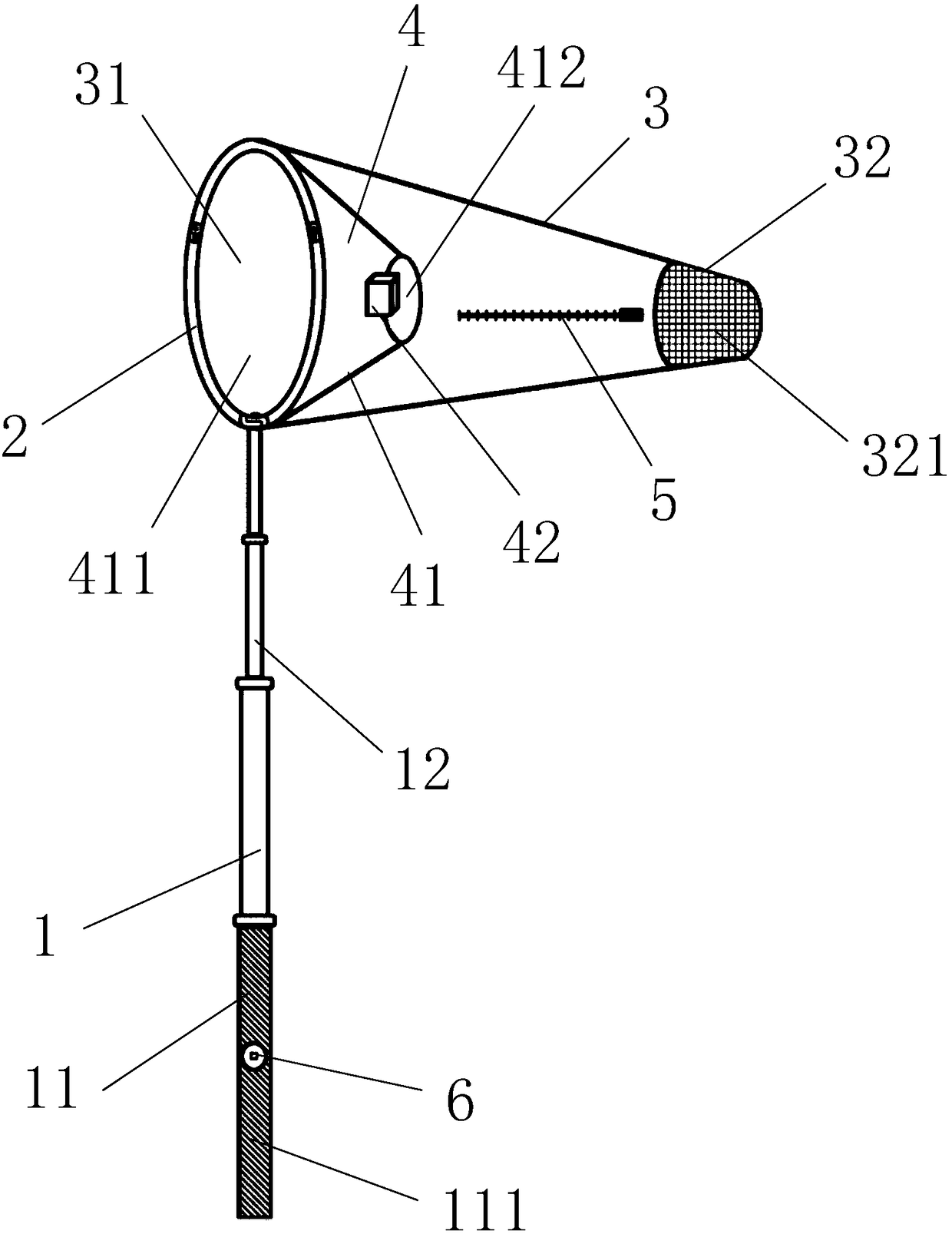 Portable honeybee swarm cluster collecting device