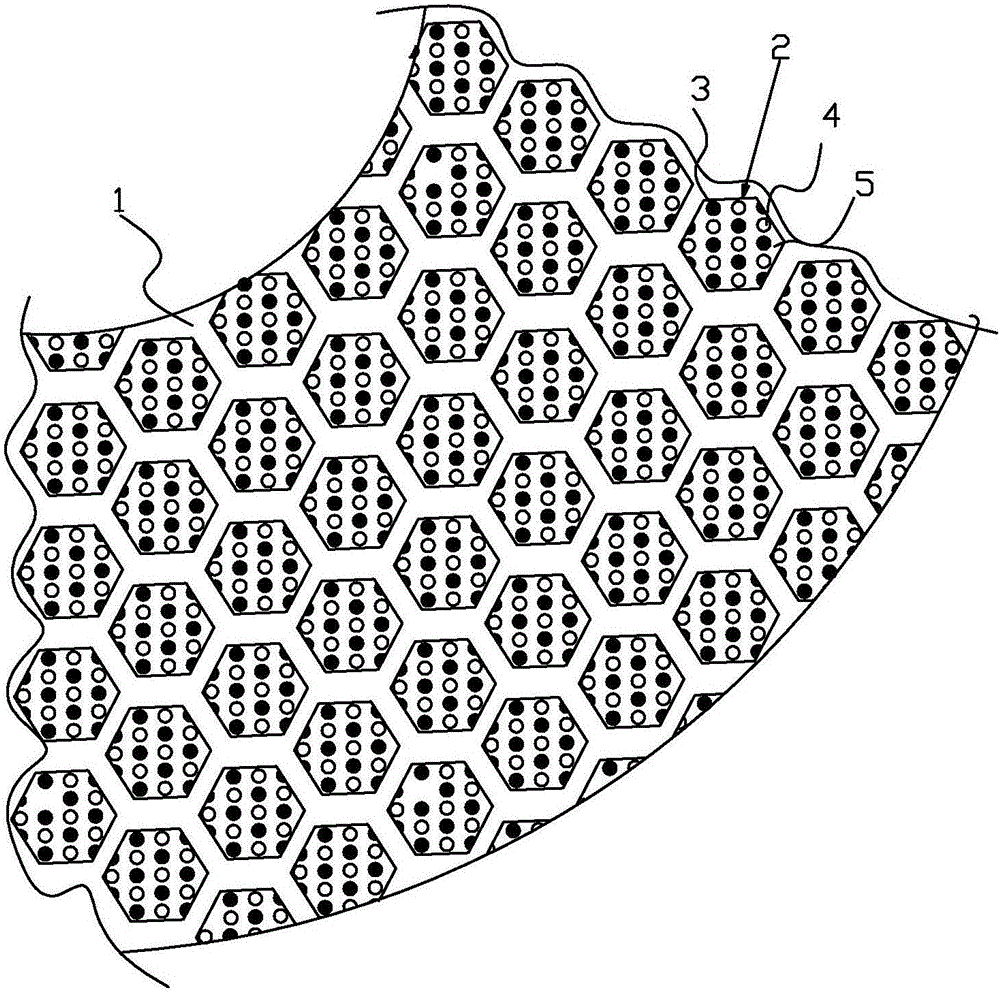 Grinding disc arranged in order and preparation method thereof