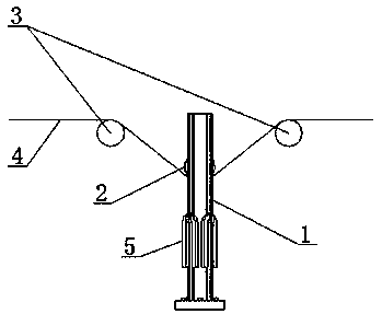 Tension adjustment device for high-strength fiber laid fabric