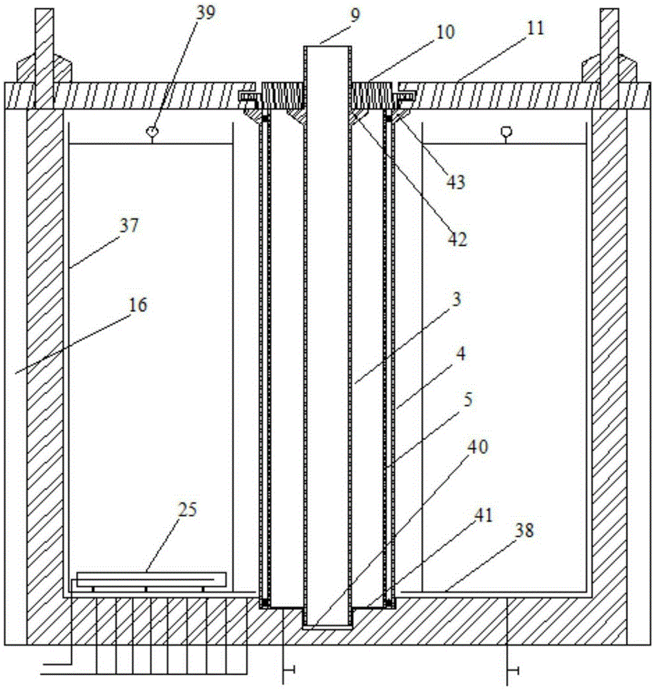 Hydrate/ice-containing low-temperature stratum well cementation simulation experiment reaction kettle