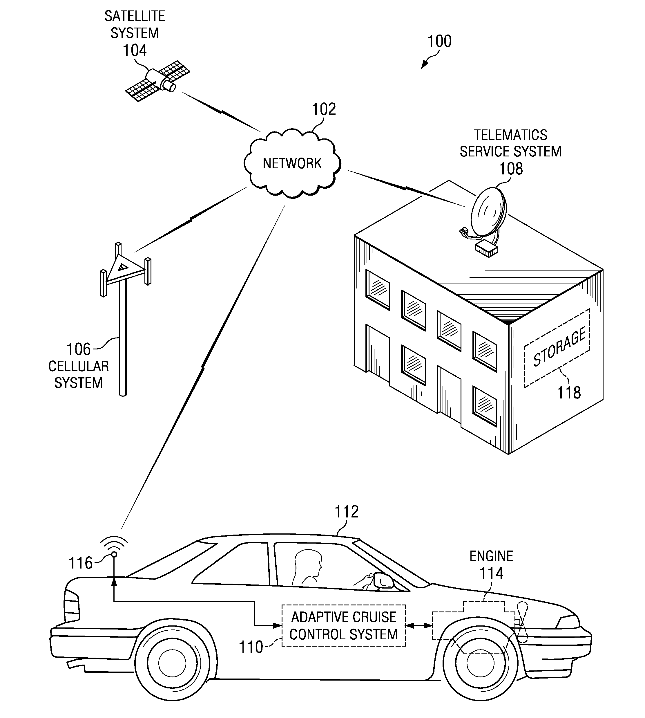 Method and system for utilizing topographical awareness in an adaptive cruise control