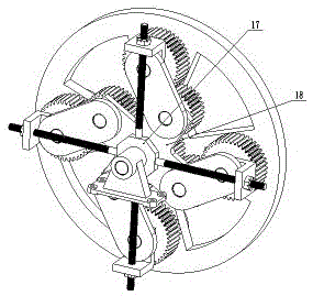 A translational processing device for arc-toothed cylindrical gears