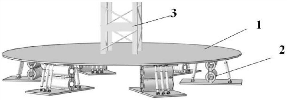 Multi-dimensional combined seismic isolation support