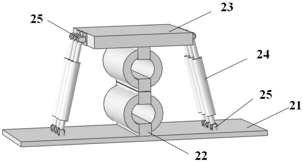 Multi-dimensional combined seismic isolation support