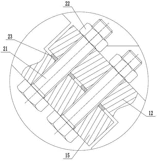 Clamping device for T-shaped workpiece