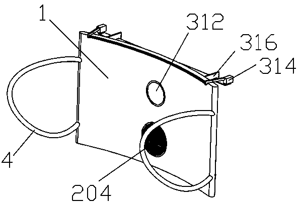 Medical mask capable of preventing eyeglasses from being atomized