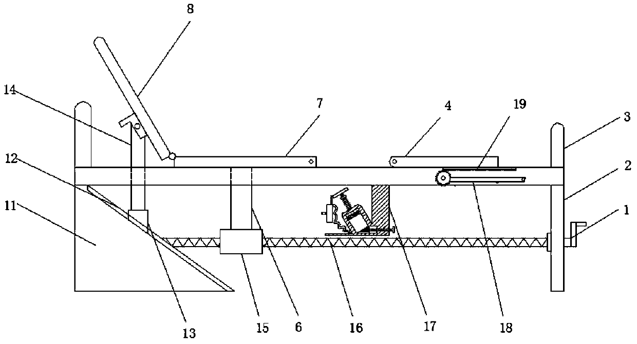 Postoperative self-service rehabilitation nursing bed