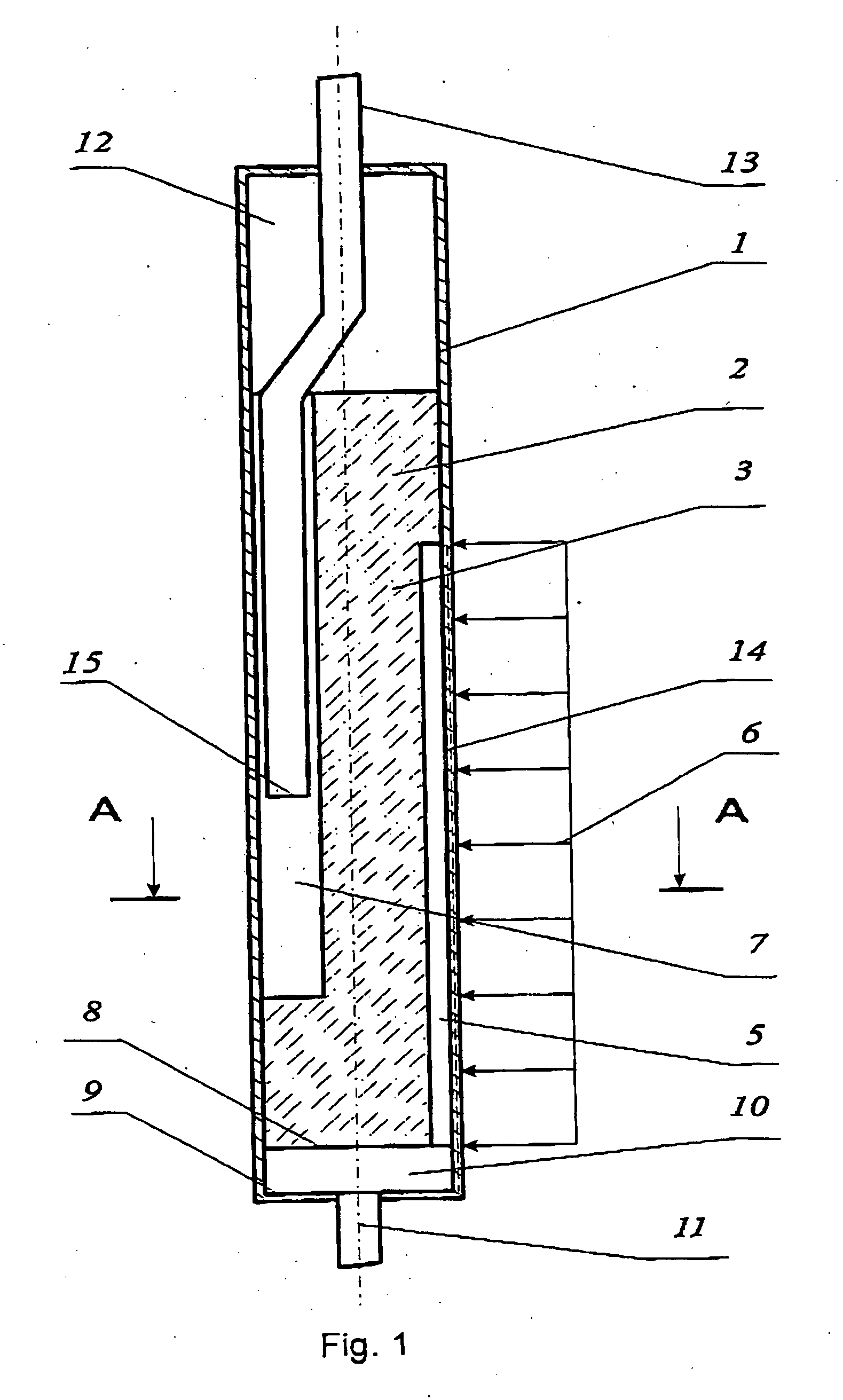 Evaporation chamber for a loop heat pipe