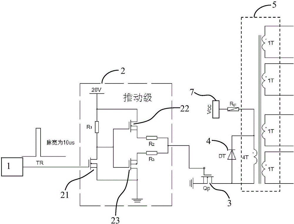 SCR electronic switch for achieving synchronization of drive signals