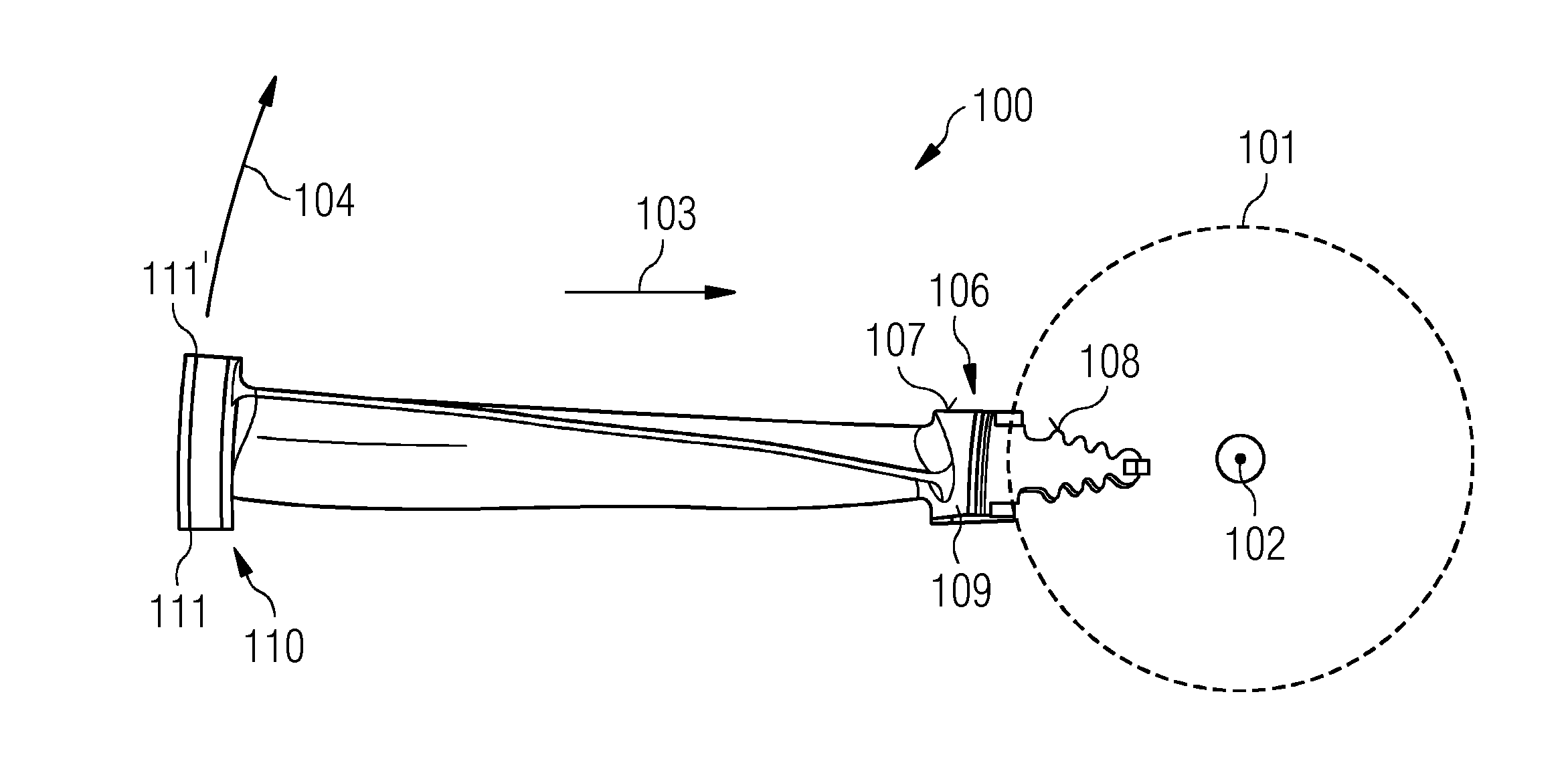 Blade system, and corresponding method of manufacturing a blade system