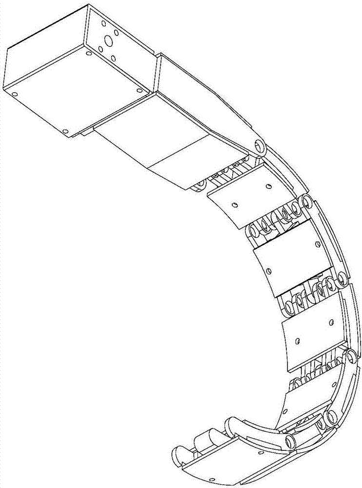 Wheel web type integrated travelling mechanism