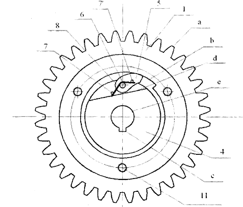 Unidirectional transmission device integrated with ratchet gear