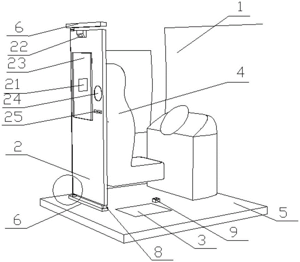 Self-help blood donation physical examination machine