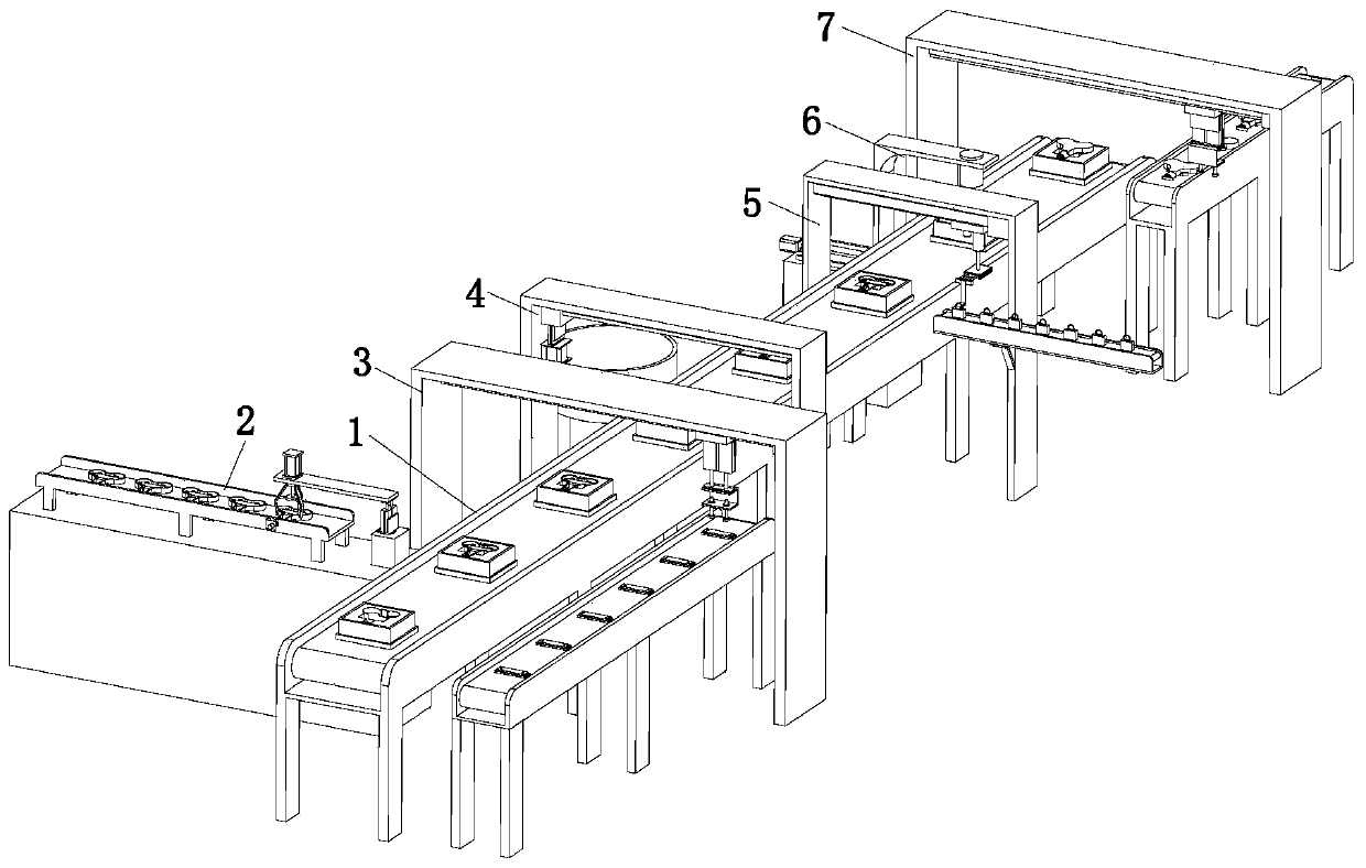 Automatic production process of built-in tire pressure sensor