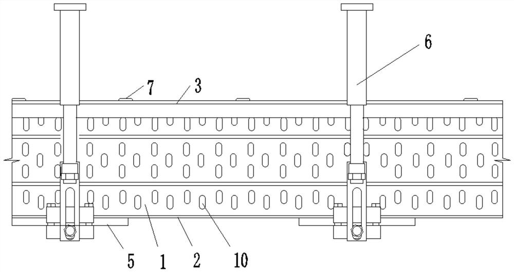 Reinforced cable bridge construction method