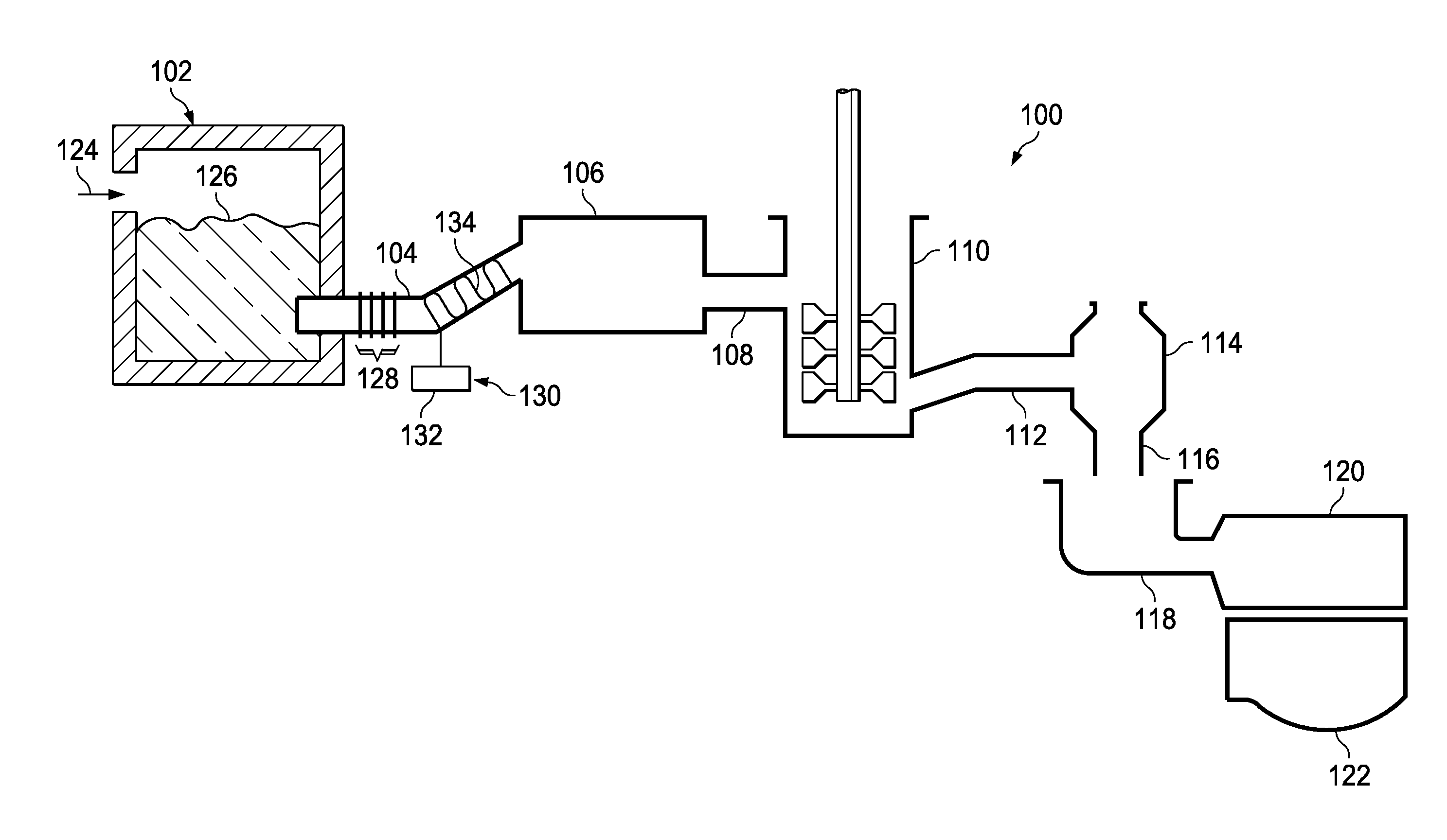 Apparatus and method for reducing gaseous inclusions in a glass