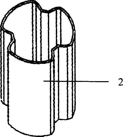 Permanent double layer well body structure for realizing gas well continuous circulation