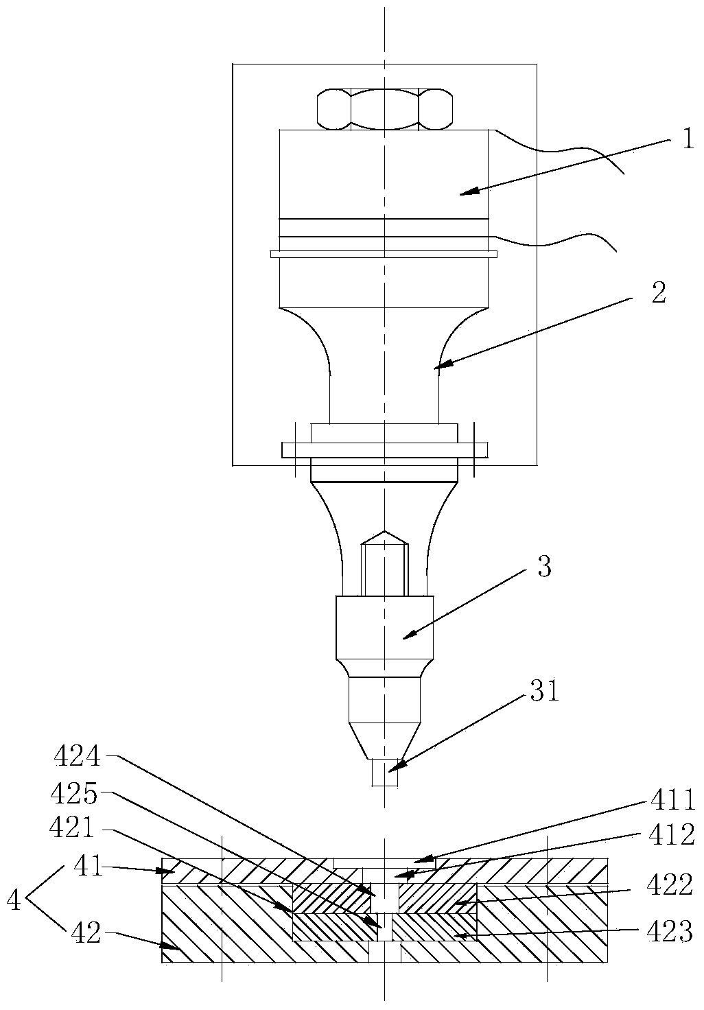 Magnesium alloy ultrasonic wave micro extrusion formed refined grain technology at normal temperature