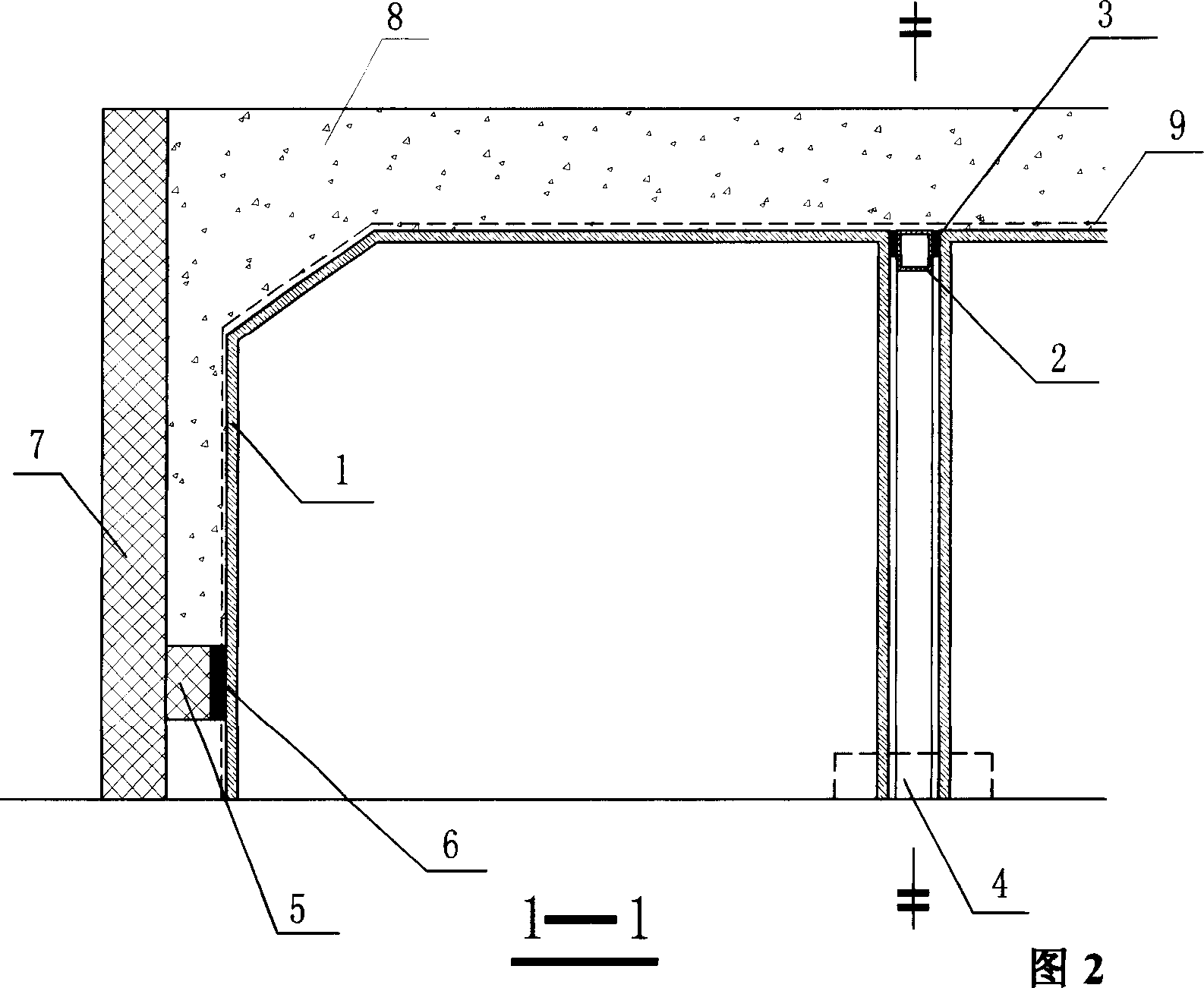 Mold and method for producing open-mouthed concrete box