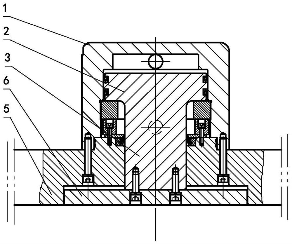 Single-cylinder reset stripping device of press machine for sheet stamping