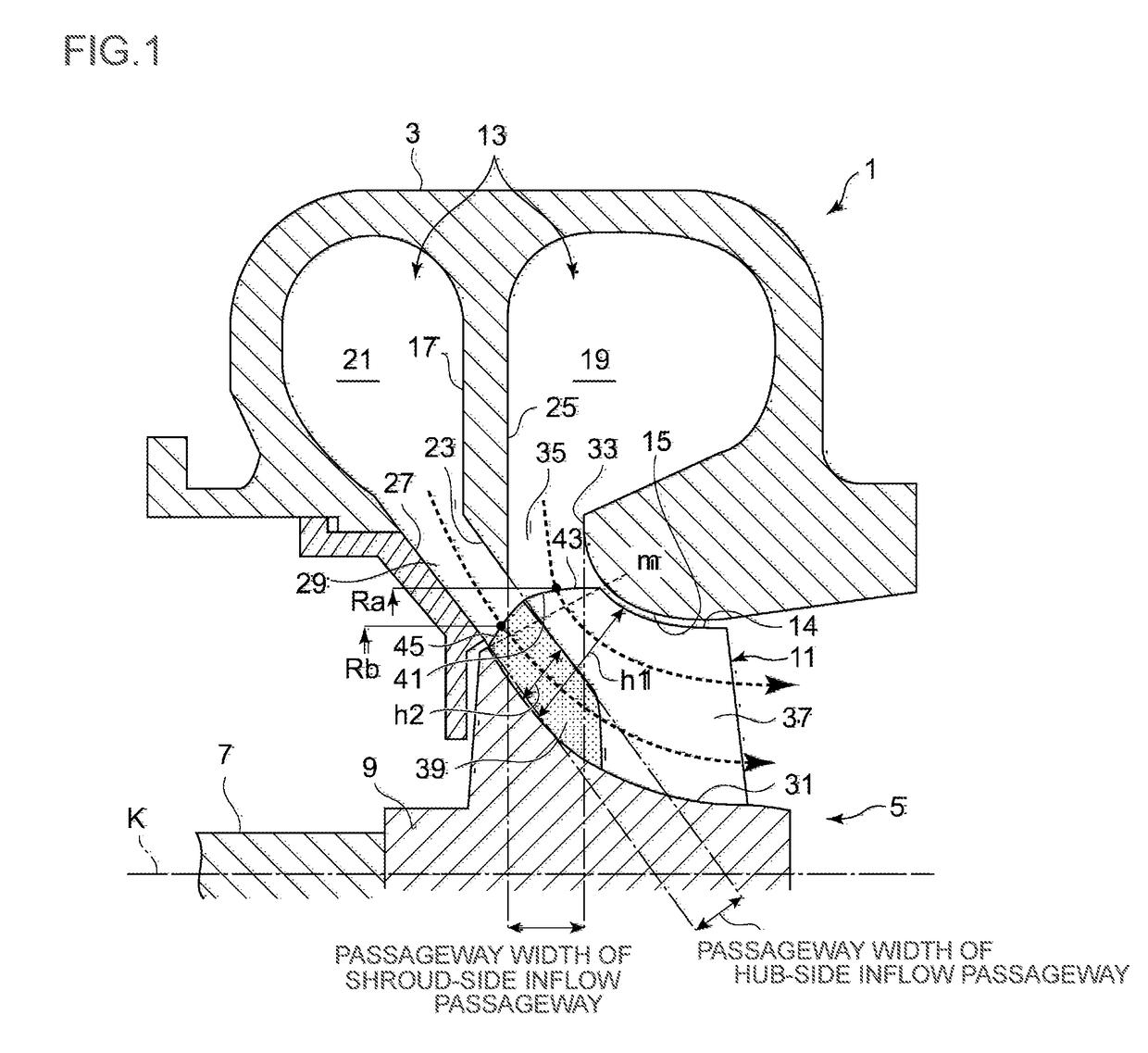 Mixed flow turbine