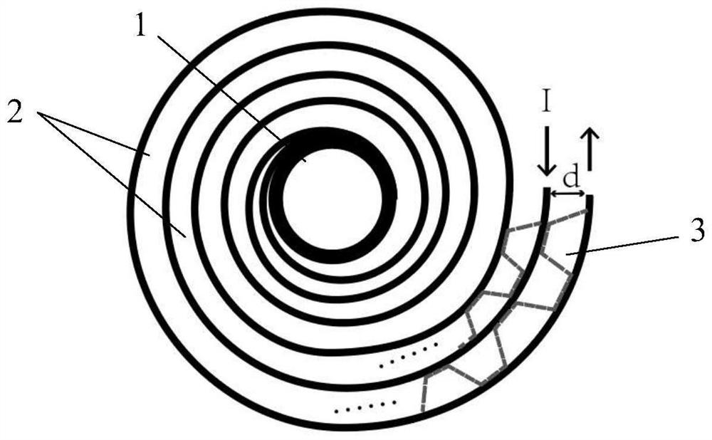 Involute superconducting fault current limiter current limiting unit