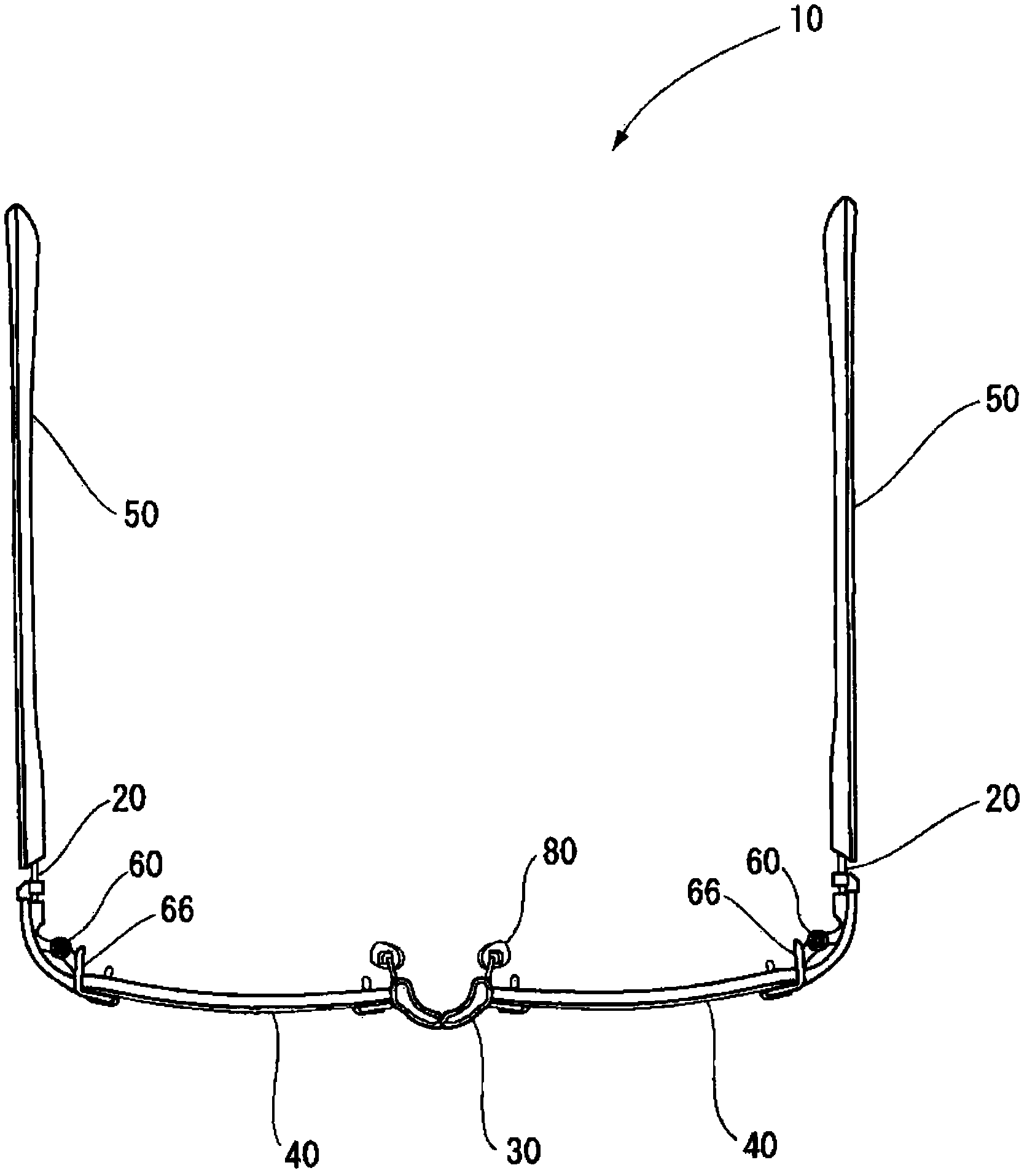 Spectacle frame