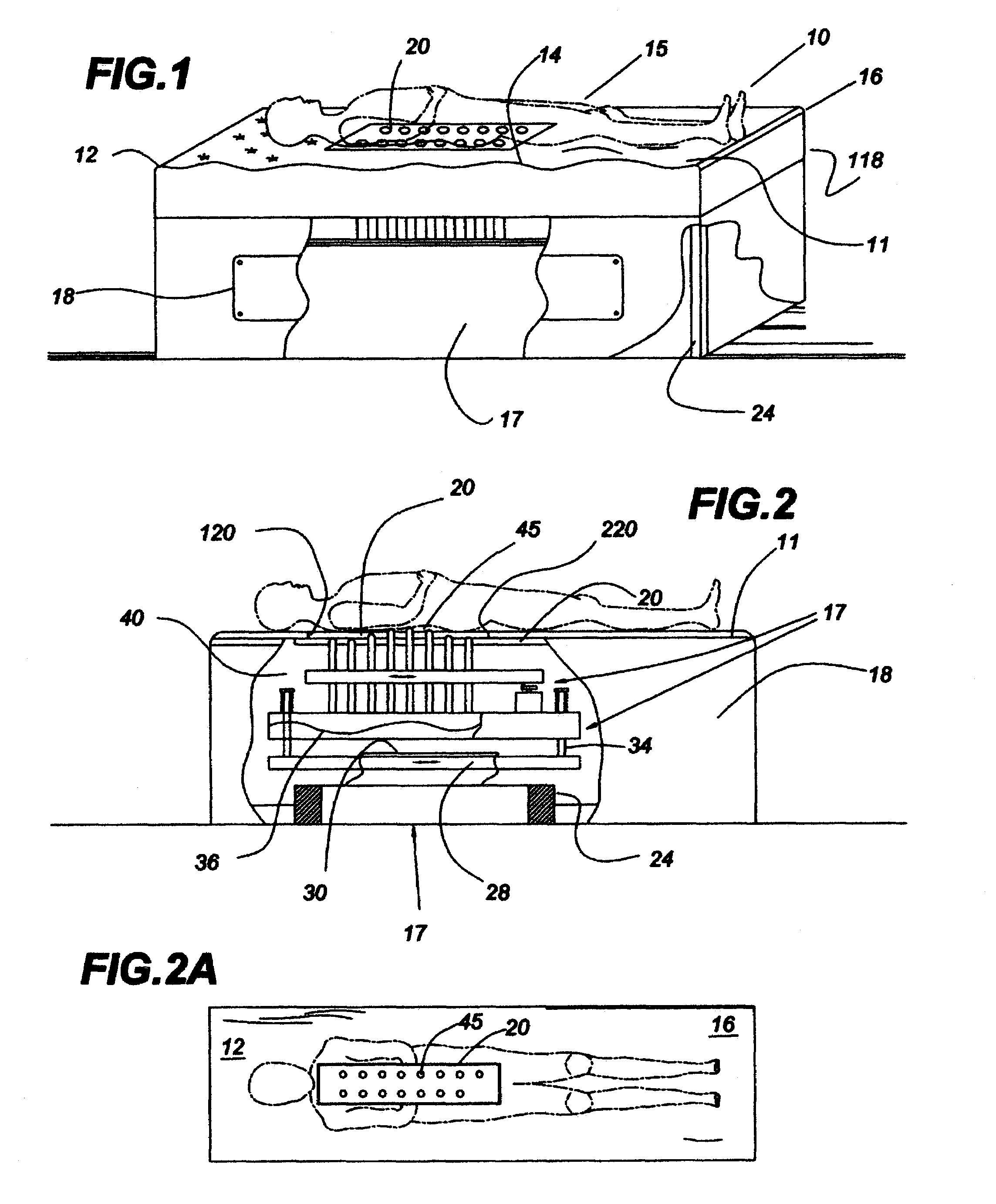 Massage table for adjusting spinal area