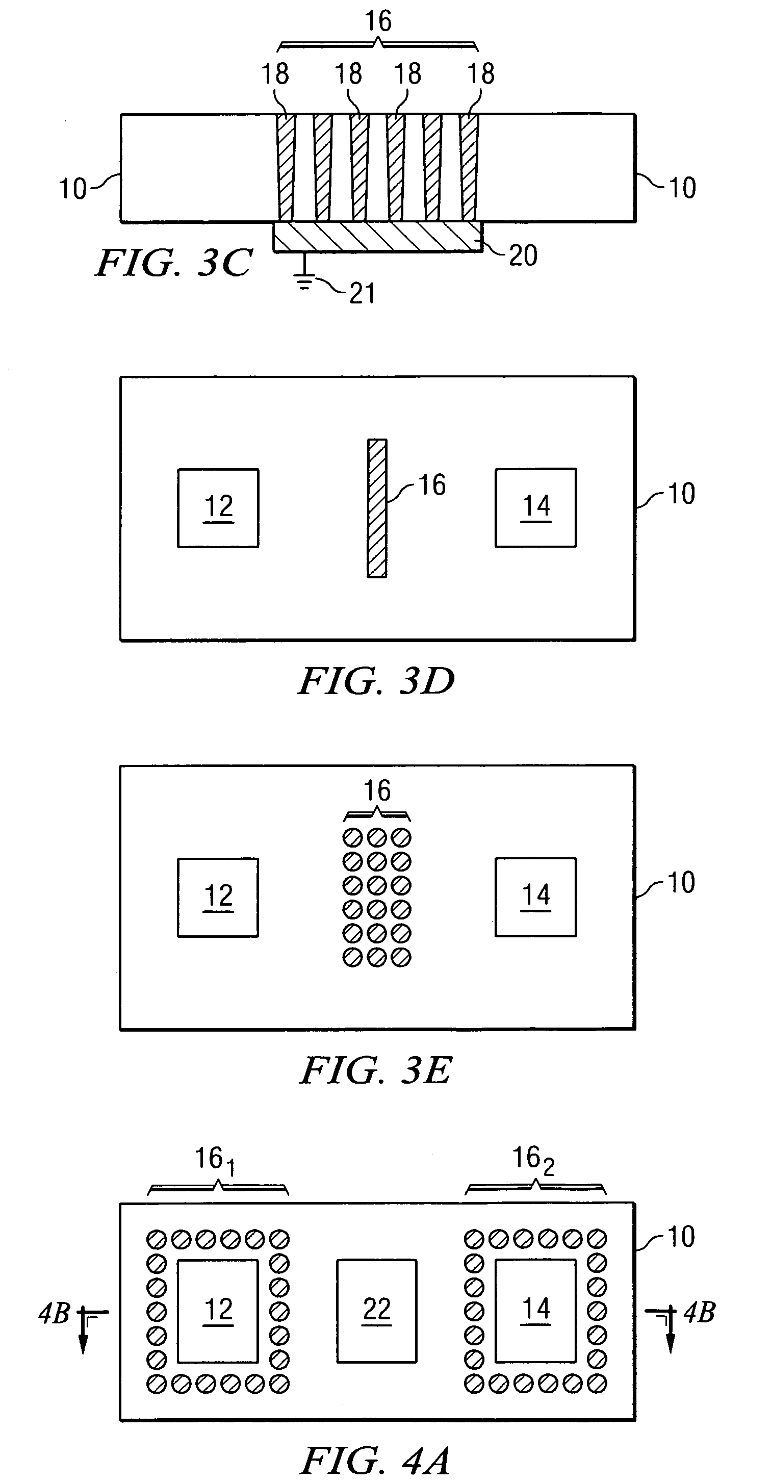 Electromagnetic shielding using through-silicon vias